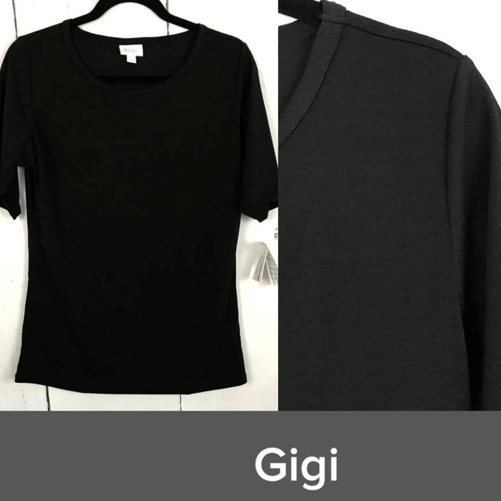 NWT 3XL Solid Black Gigi Lularoe Top